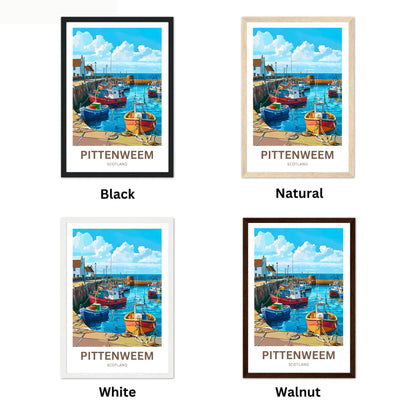 Pittenweem Travel Poster - Harbor of Scotland
