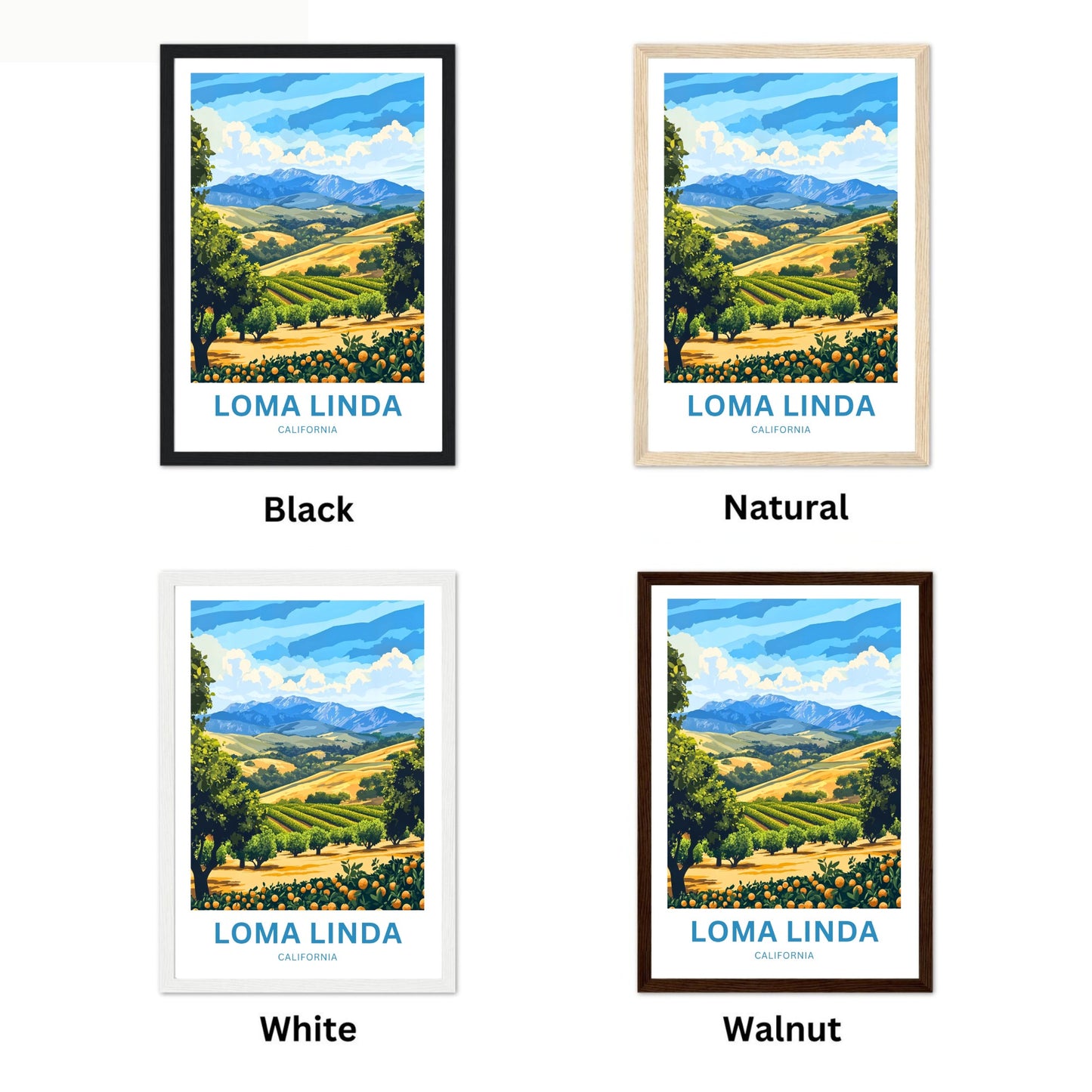 Loma Linda Travel Poster  - California