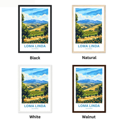 Loma Linda Travel Poster  - California