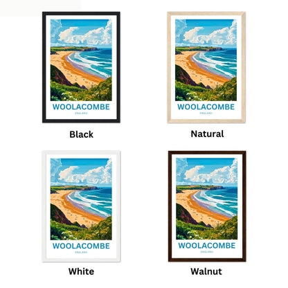 Woolacombe Travel Poster - North Devon’s Beach