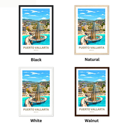 Puerto Vallarta  Travel Poster - Waterfront