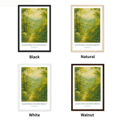 Daintree Rainforest, Watercolor design poster, Australia Print, Daintree Rainforest Wall Art
