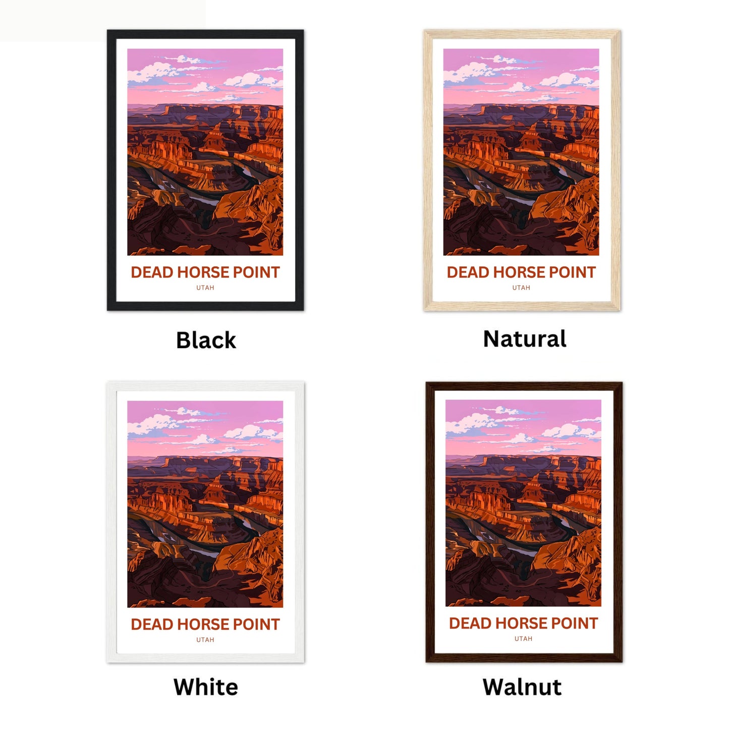 Dead Horse Point Travel Poster - Mesmerizing Overlook View