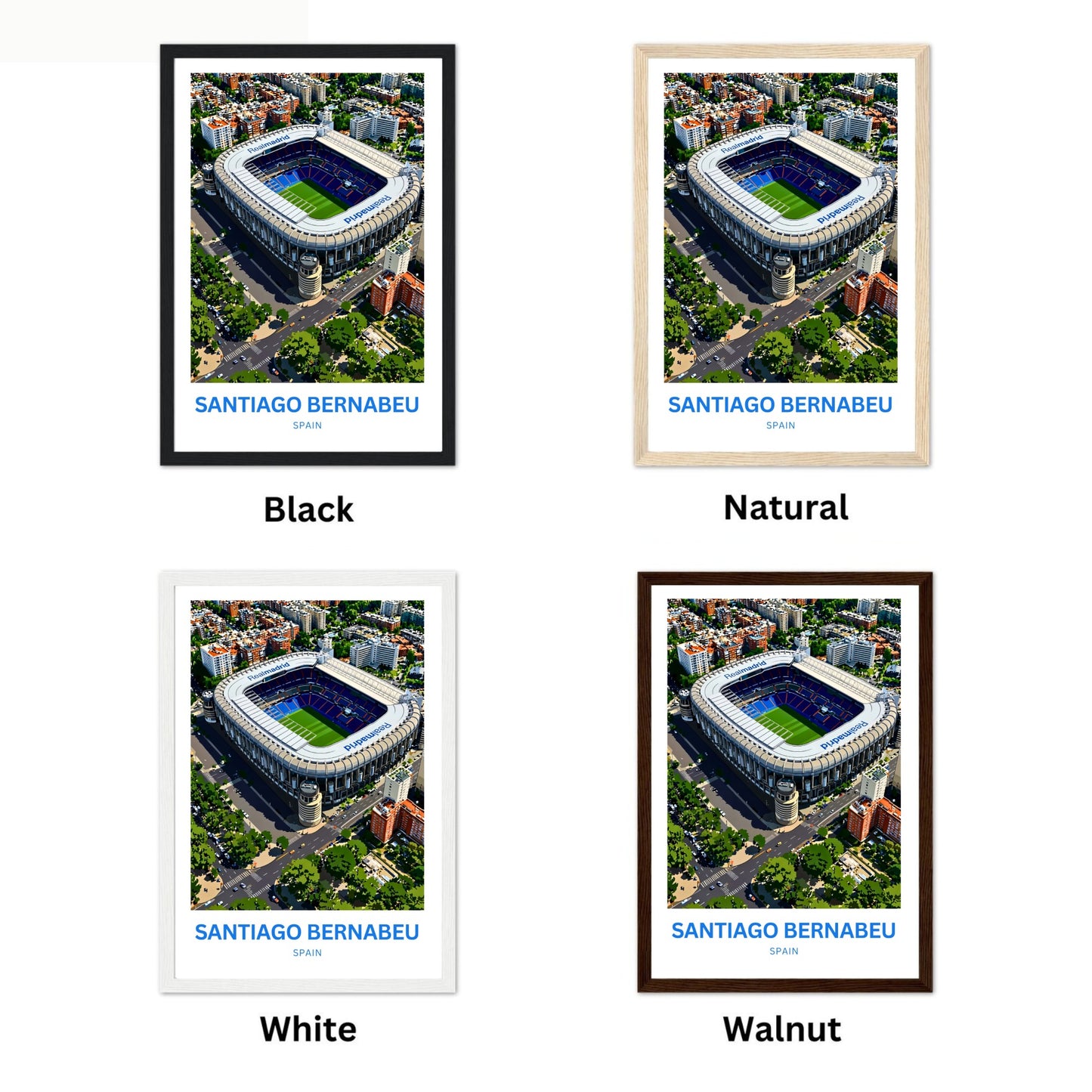 Santiago Bernabéu Stadium Travel Poster