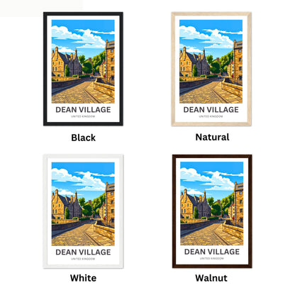 Dean Village Travel Poster - Beautiful Atmosphere View