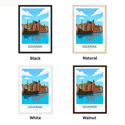Gdańsk  Travel Poster - Waterfront
