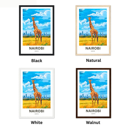 Nairobi Travel Poster - Green City in the Sun