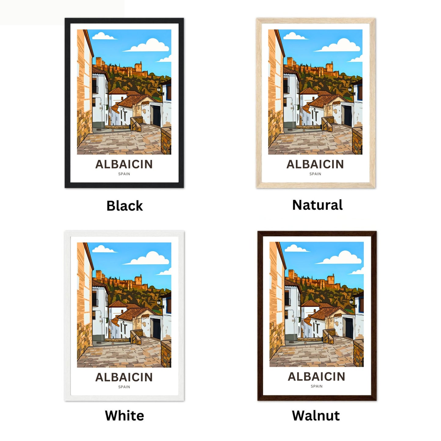 Albaicín Travel Poster - District