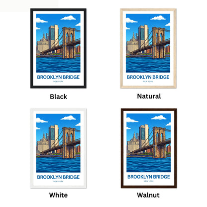 Brooklyn Bridge Travel Poster -  Historic Bridge