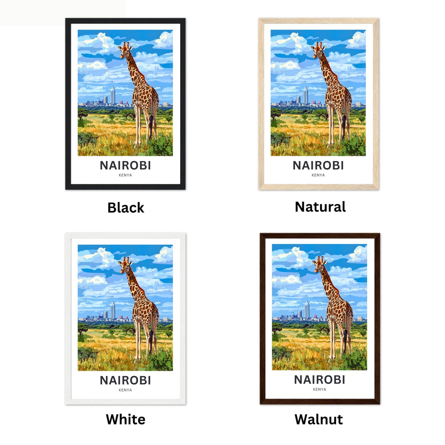 Nairobi Travel Poster - Kenya Urban Gem