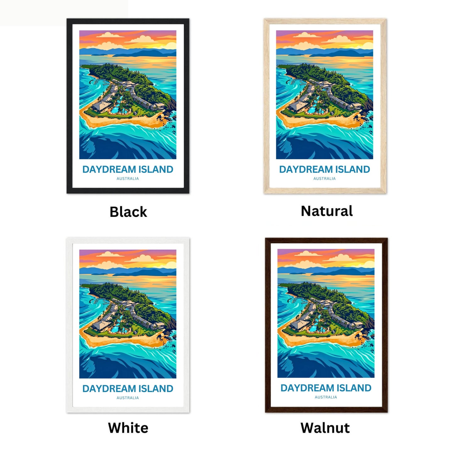 Daydream Island Travel Poster - Australia Island Bliss