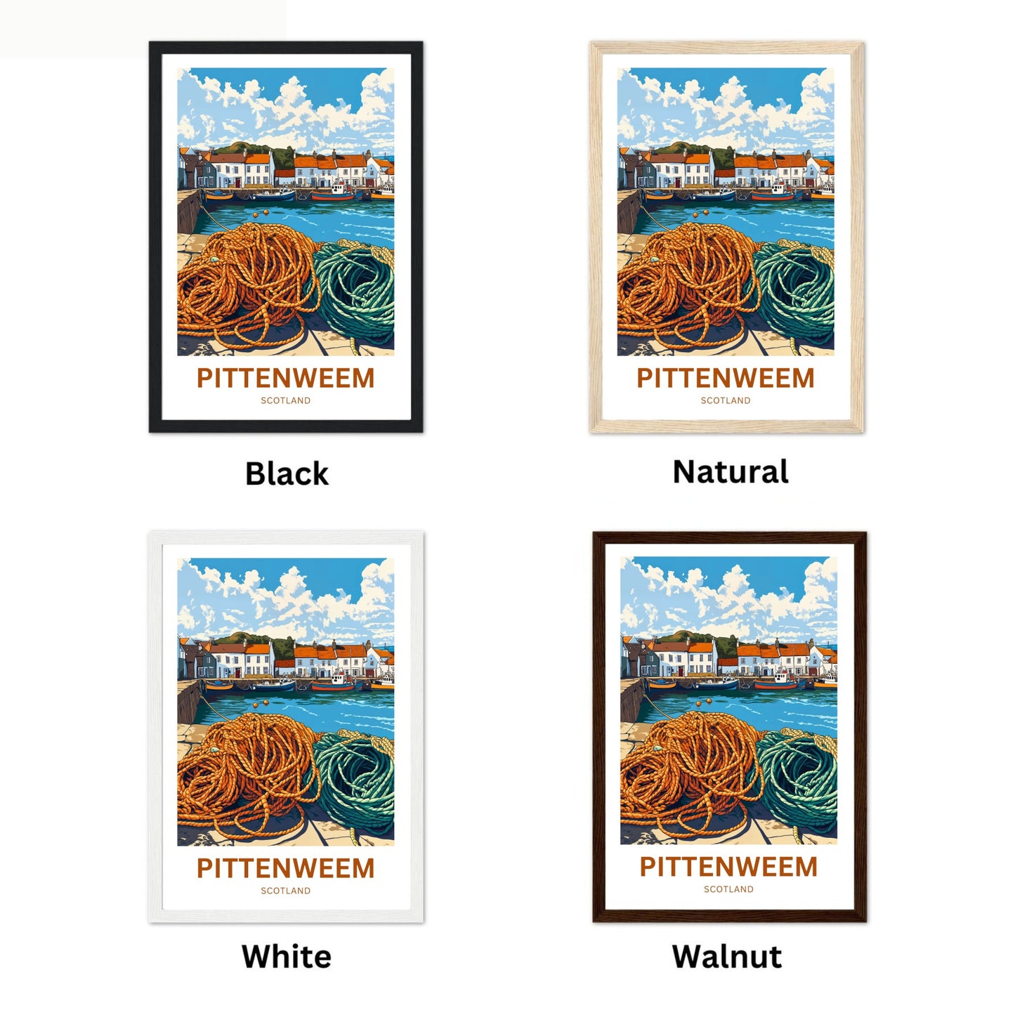 Pittenweem Travel Poster - Scotland’s Hidden Harbor