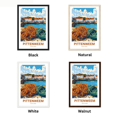 Pittenweem Travel Poster - Scotland’s Hidden Harbor