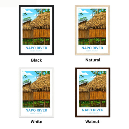 Napo River Travel Poster - Amazon River Life