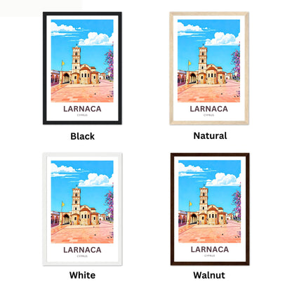Larnaca Travel Poster - Cyprus Church