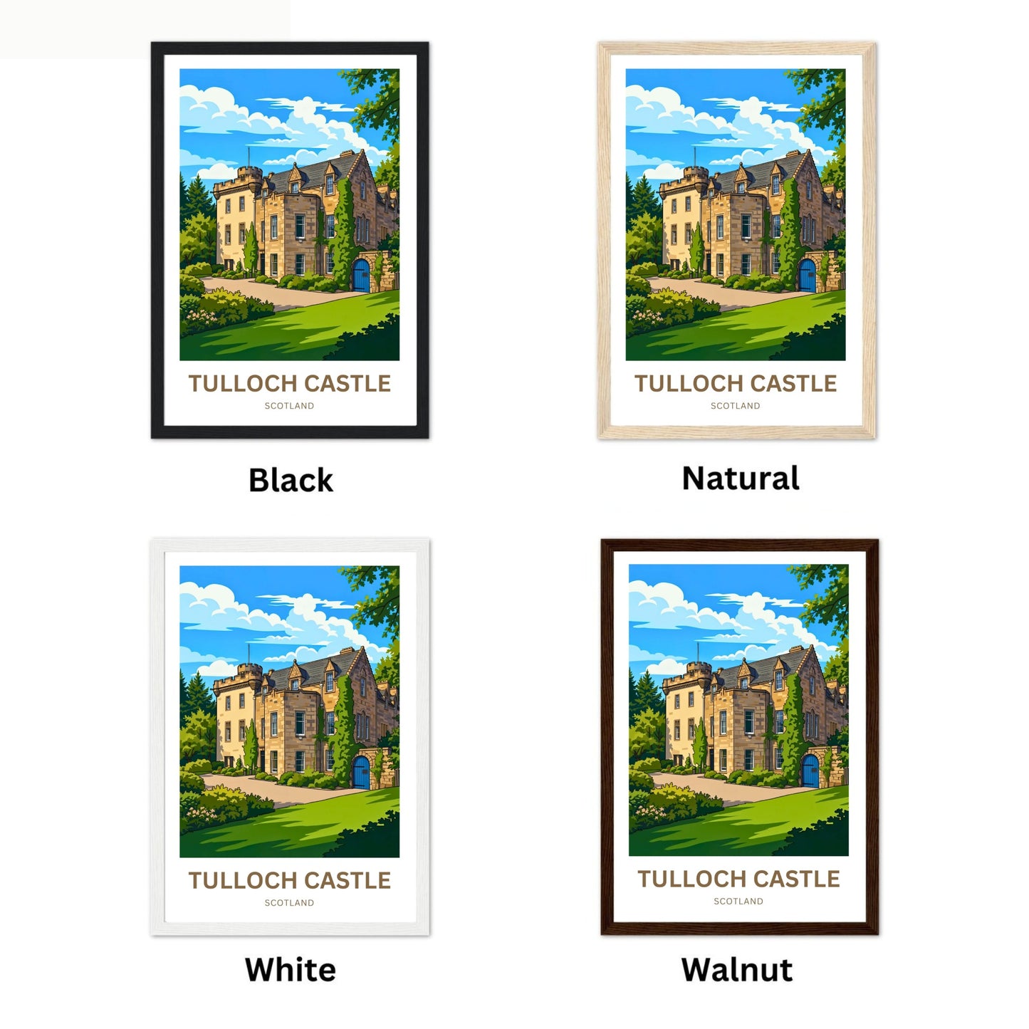 Tulloch Castle Travel Poster - Historic