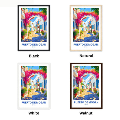 Puerto de Mogán Travel Poster - The Flowered Archway