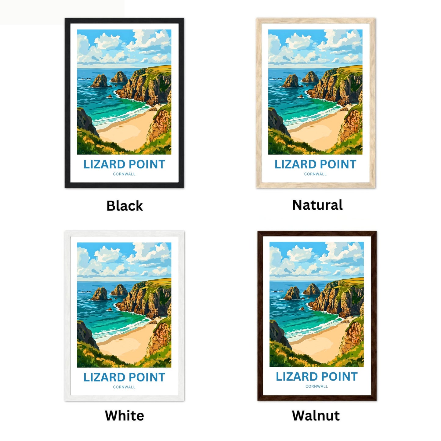 Lizard Point Travel Poster - Breathtaking Shores
