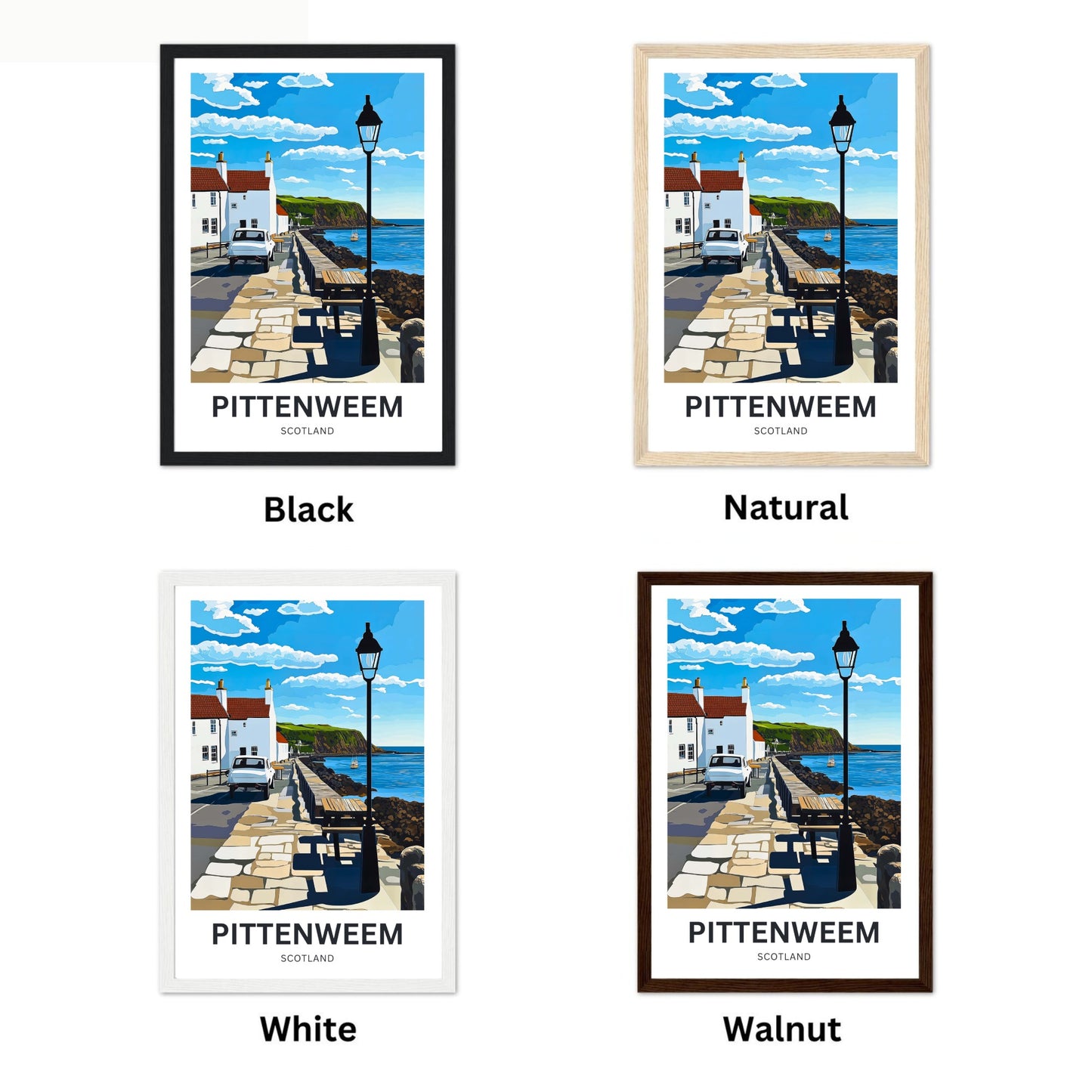 Pittenweem Travel Poster - Coastal Life