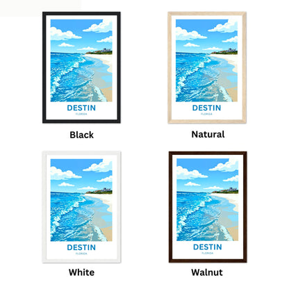 Destin, Florida Travel Poster - Calming Waters