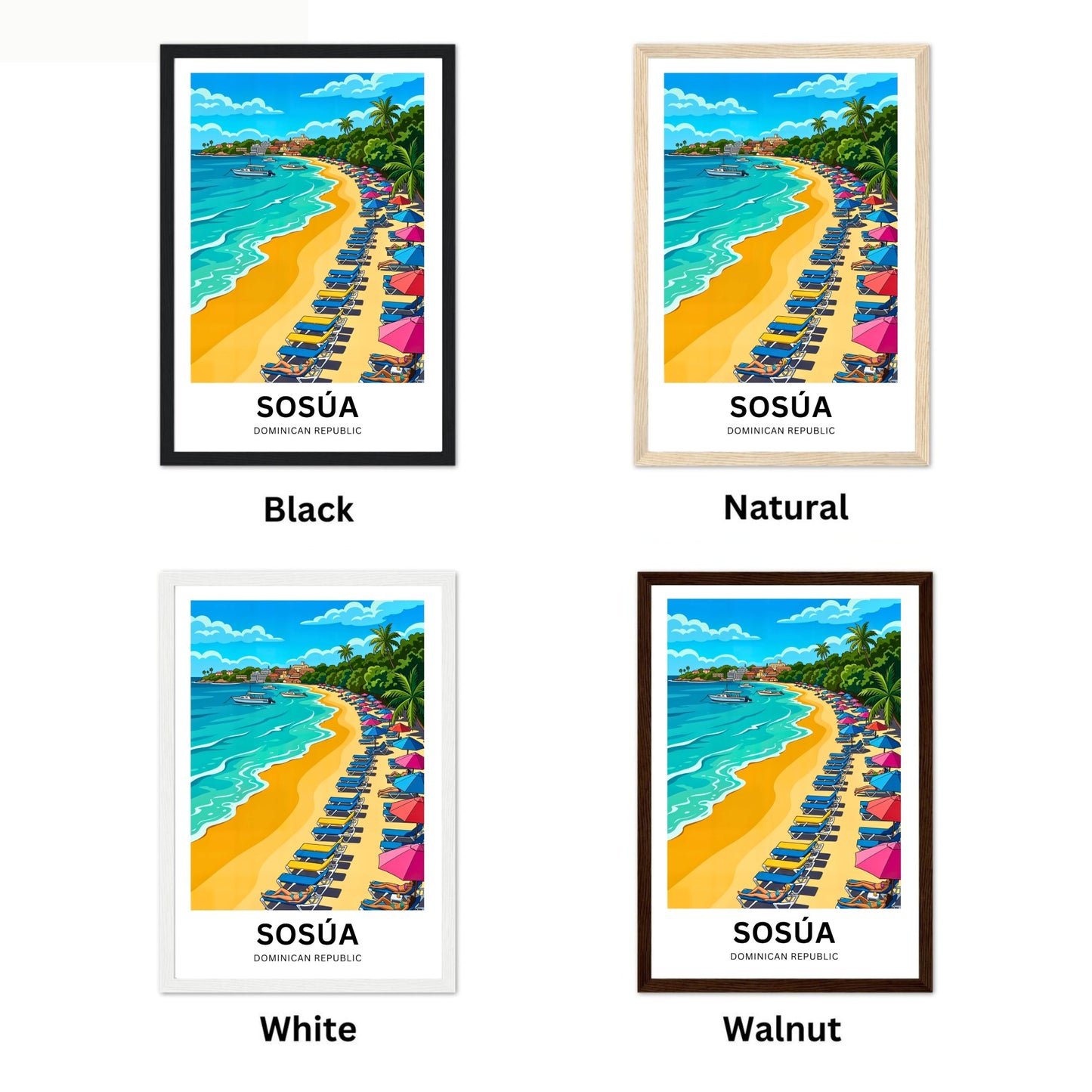 Sosúa Travel Poster - Beachside