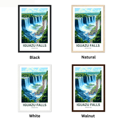 Iguazu Falls Travel Poster - A Horizon Like No Other