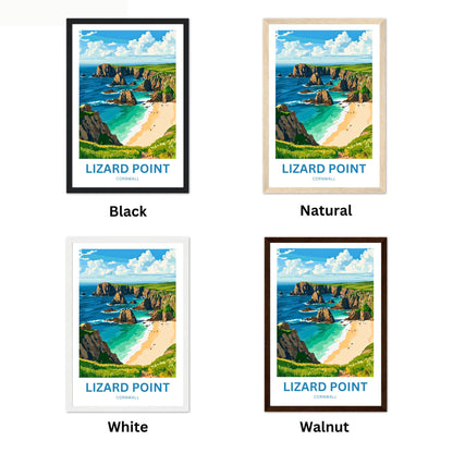 Lizard Point Travel Poster - Rugged Cliffs