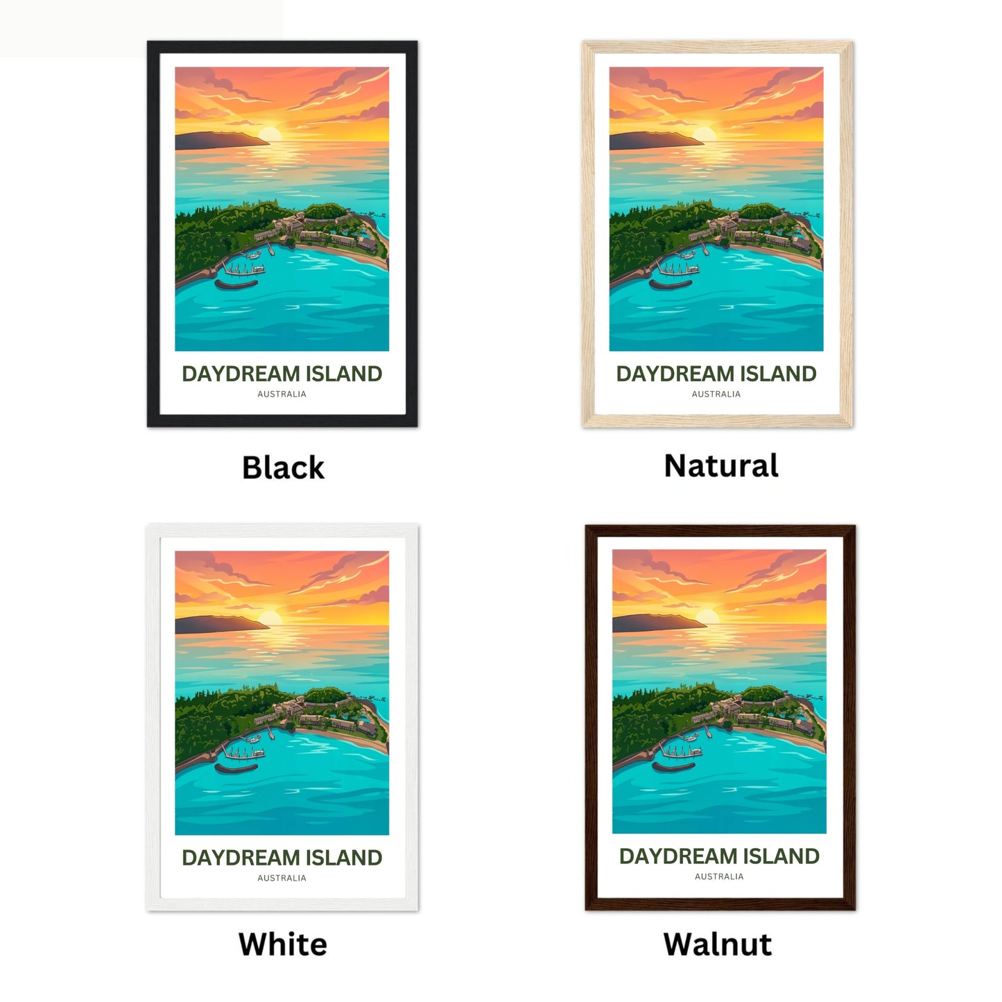 Daydream Island Travel Poster - Island Getaway