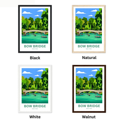 Bow Bridge  Central Park Travel Poster - New York