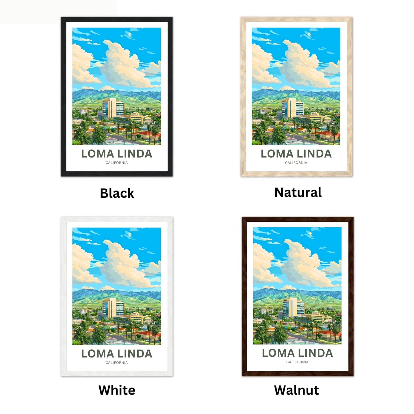 Loma Linda Travel Poster  - City of Healing and Light