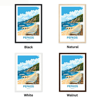 Pefkos Travel Poster - Greece