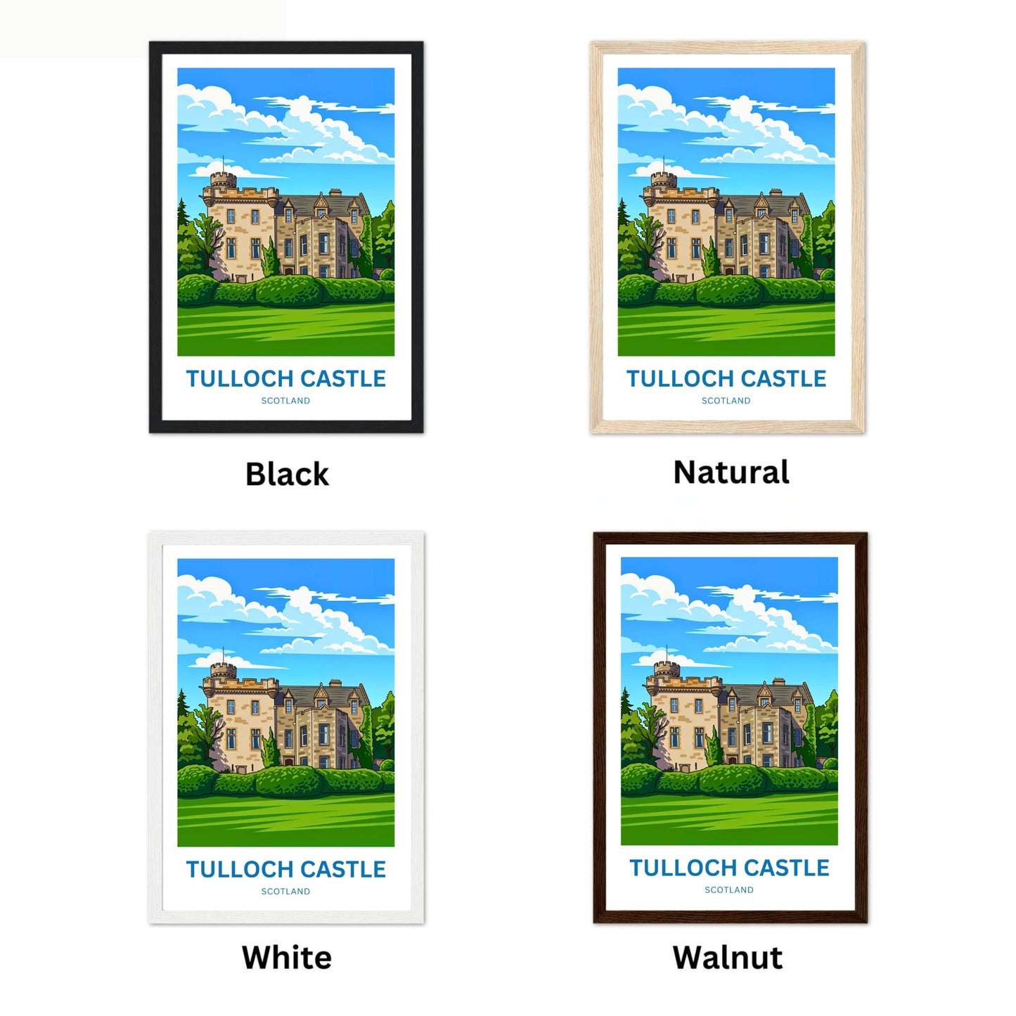 Tulloch Castle Travel Poster - Highlands