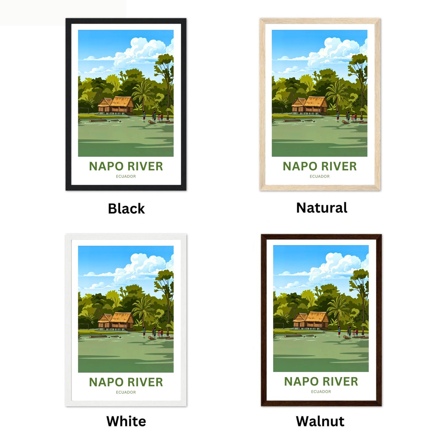 Napo River Travel Poster - Amazon Tributary