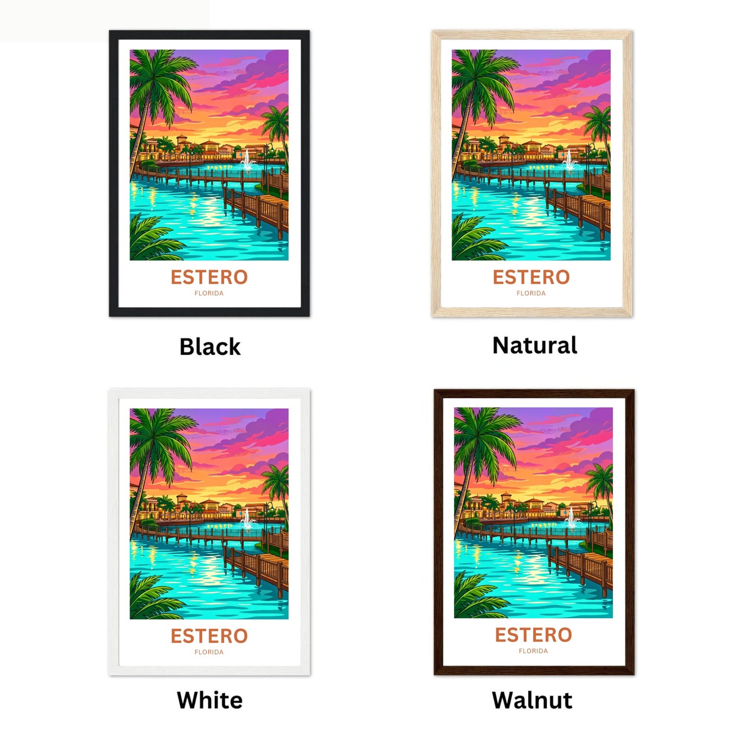 Estero Travel Poster - Florida