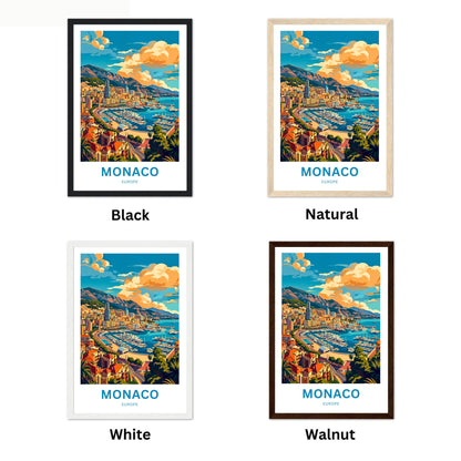 Monaco  Travel Poster - Luxury by the Sea