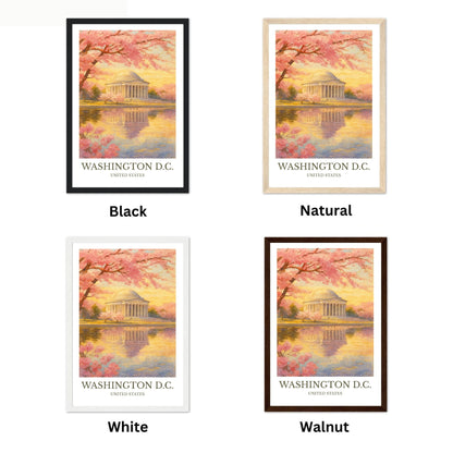 Washington, D.C, Watercolor design poster, United States Print, Washington, D.C Wall Art