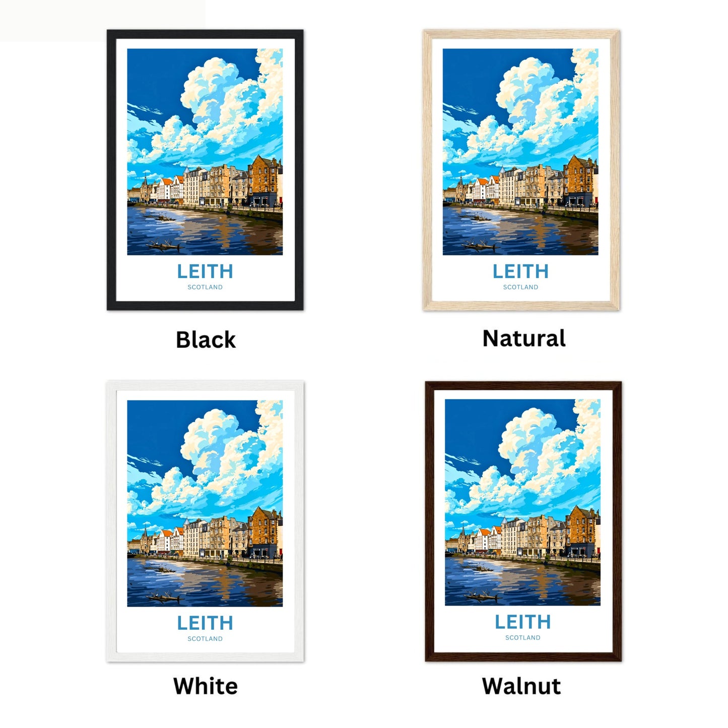 Leith Travel Poster - Edinburgh’s Waterfront Gem