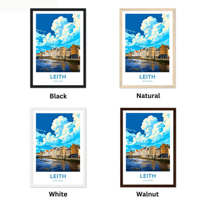 Leith Travel Poster - Edinburgh’s Waterfront Gem