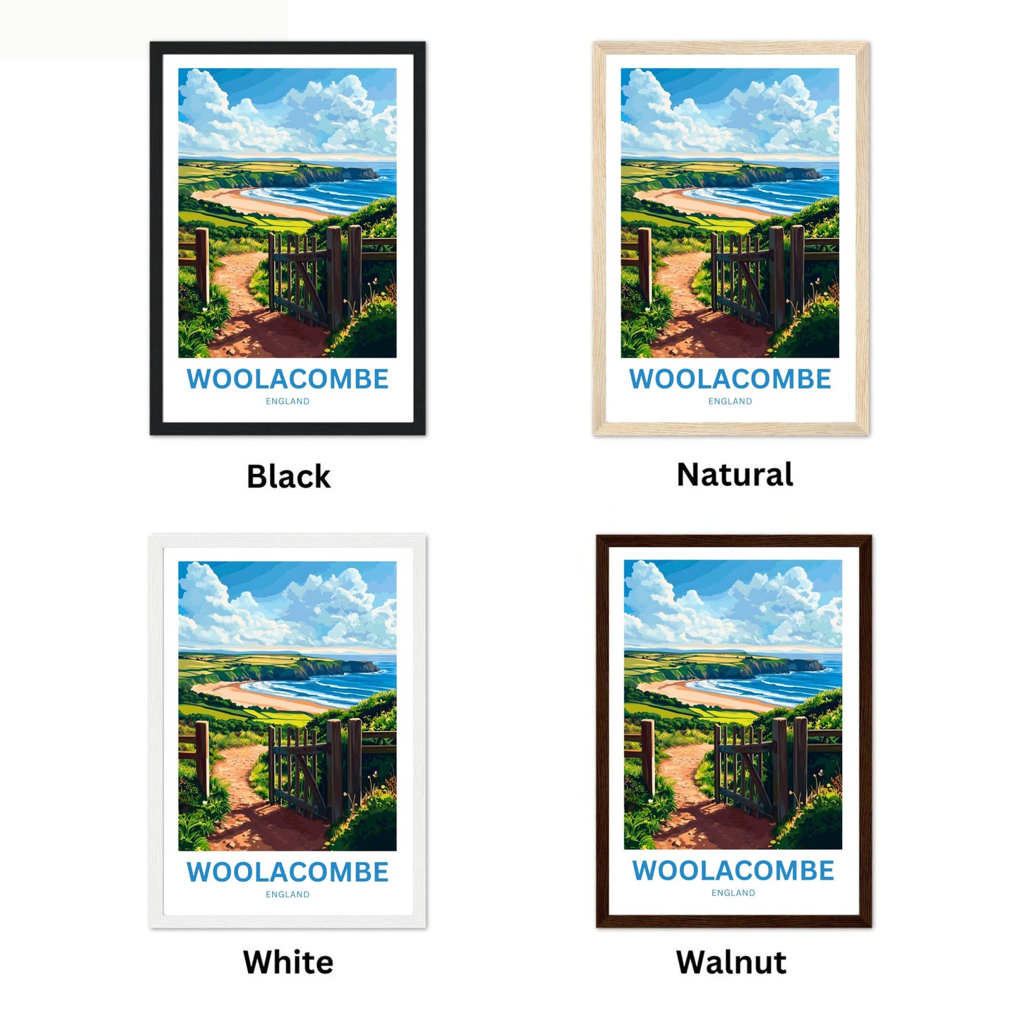 Woolacombe Travel Poster - Atlantic Breeze