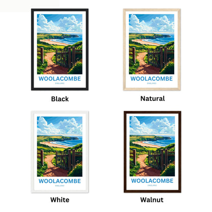 Woolacombe Travel Poster - Atlantic Breeze