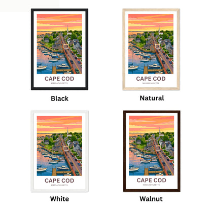 Cape Cod Travel Poster - Wonderful Coastal Sky