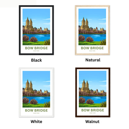 Bow Bridge  Travel Poster - Central Park