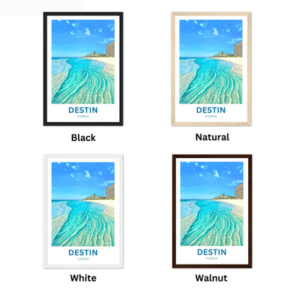 Destin, Florida Travel Poster - Emerald Waters