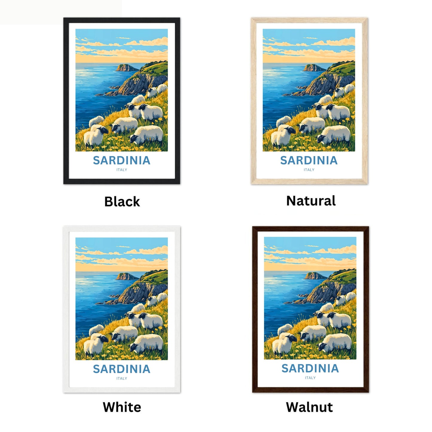 Sardinia Travel Poster - Captivating View of Sheperds