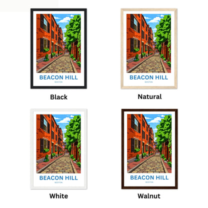 Beacon Hill Travel Poster -  Charming Street