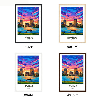 Las Colinas Irving, Texas Travel Poster - Dallas Metroplex
