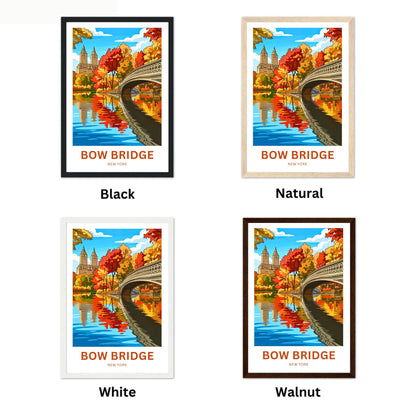 Bow Bridge  Travel Poster - Heart of Central Park