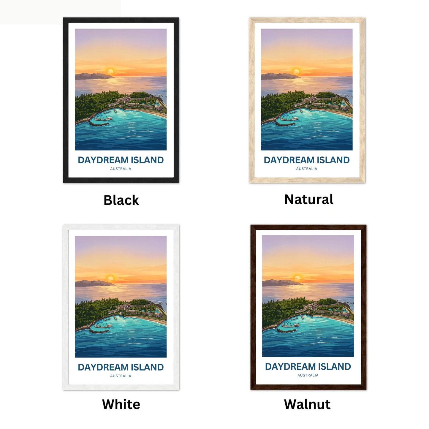 Daydream Island Travel Poster - Island Calmness