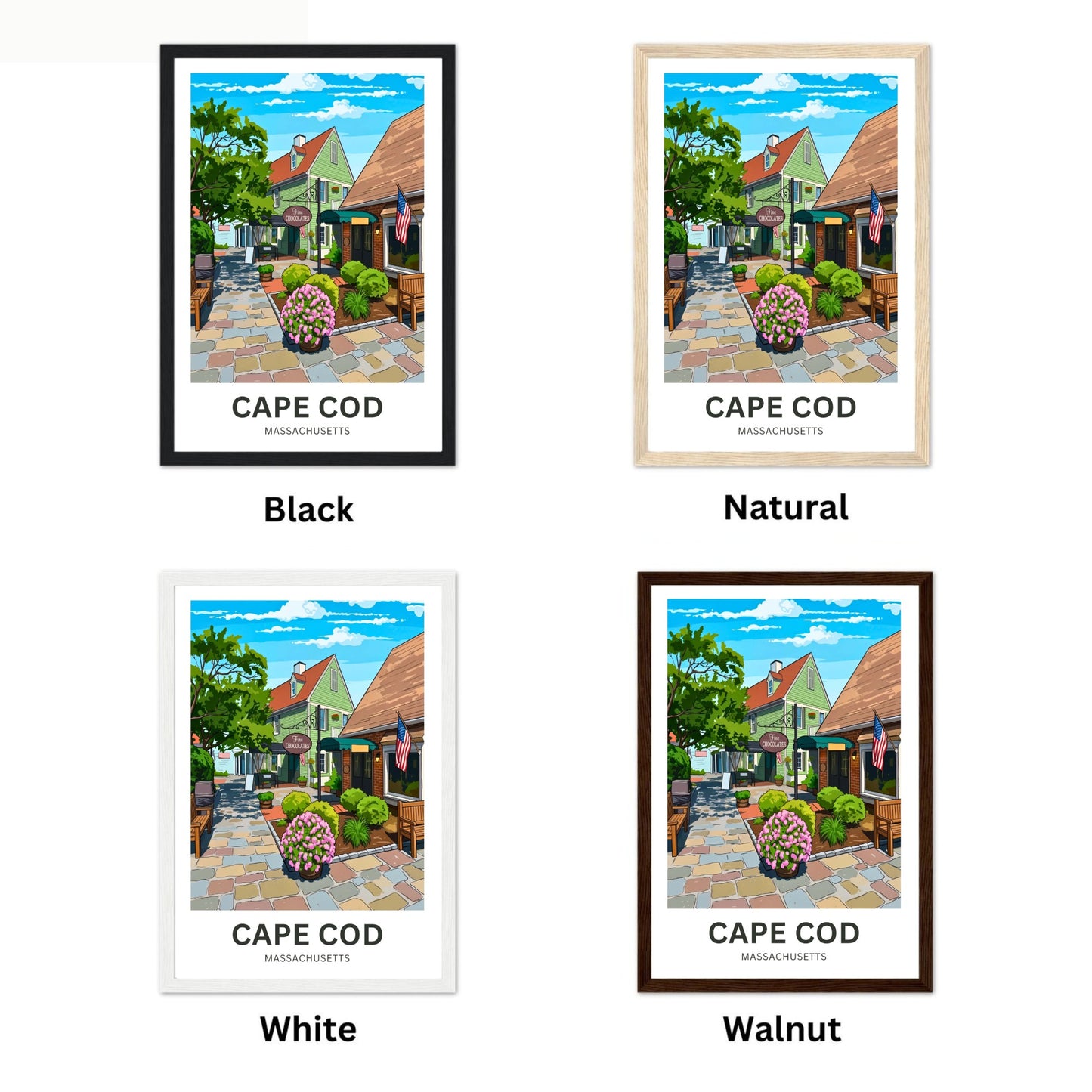 Cape Cod Travel Poster - Shops