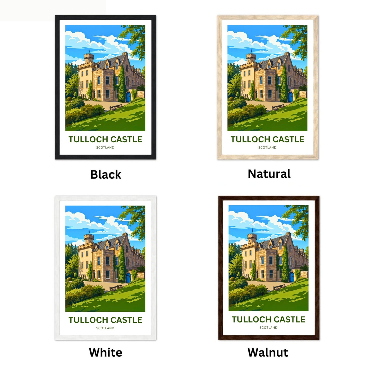 Tulloch Castle Travel Poster - Dingwall